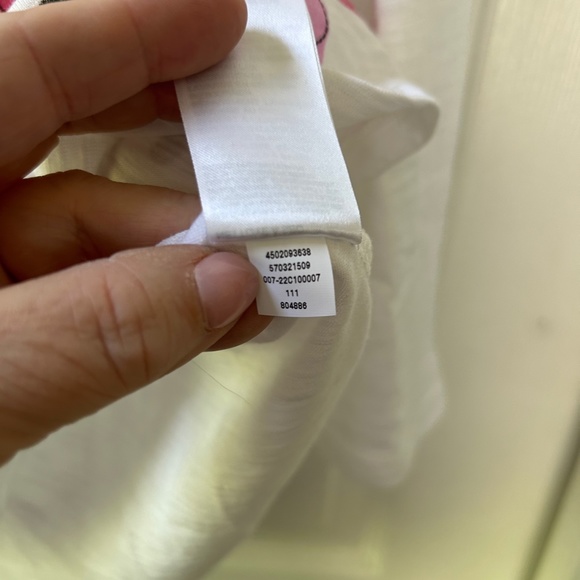 Chico’s Embroidered Floral ¾ Sleeve Tee, Size 2/Large NWOT - Picture 7 of 10